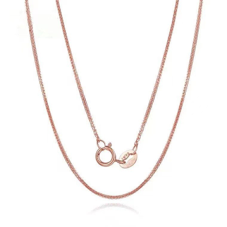 Jewelry 18K Gold Necklace Yellow Gold Rose Gold White Gold