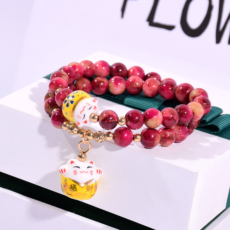 Powder crystal multilayer crystal bracelet