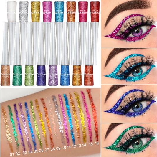 Liquid Eyeliner - Multicolor Glitter Powder