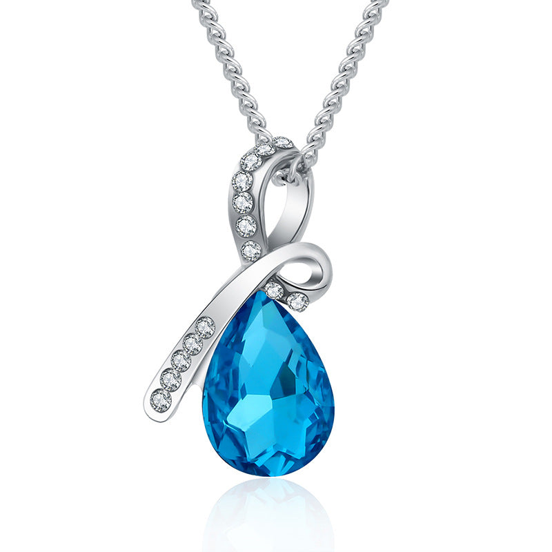 Drop Crystal Necklace – GLAMOURISIN™