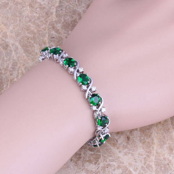 Natural Crystal Zircon Bracelet