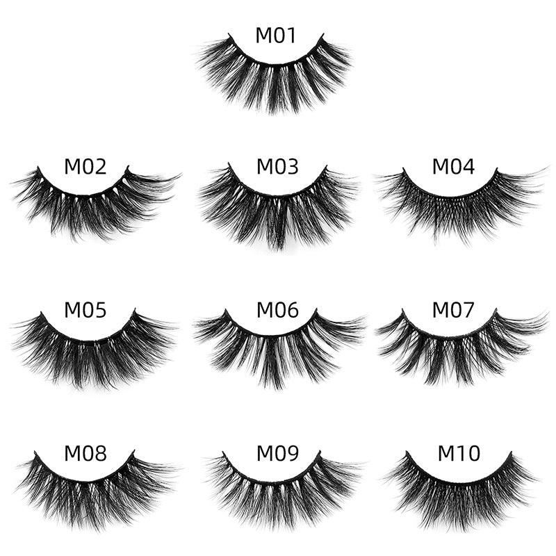 Natural 3D Eyelashes Set