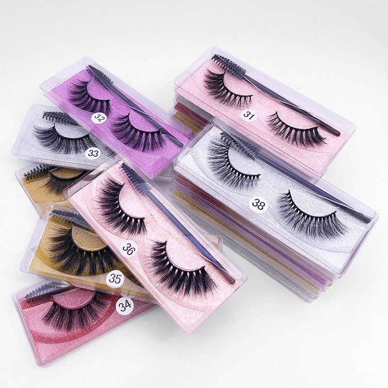 Natural 3D Eyelashes Set