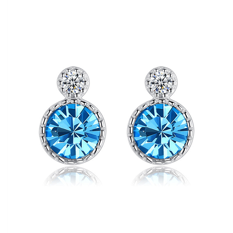 Crystal fashion all-match earrings