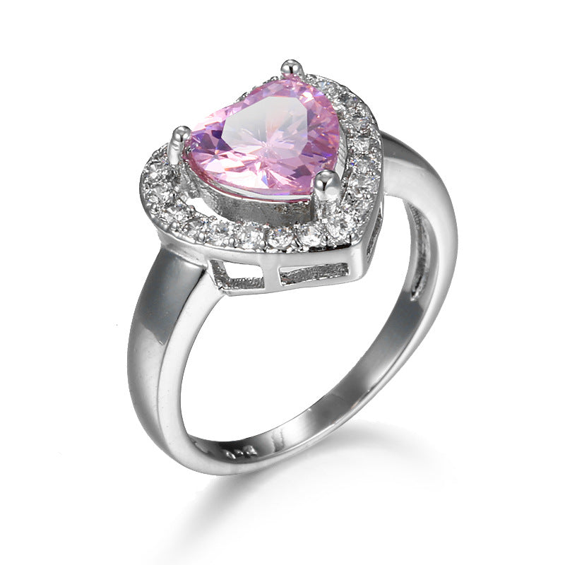 Classic Crystal Heart Ring