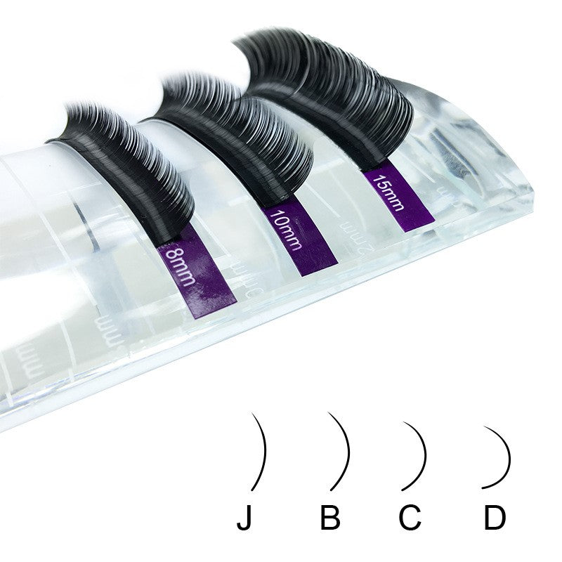 Single round hair 0.07 thick grafted eyelashes