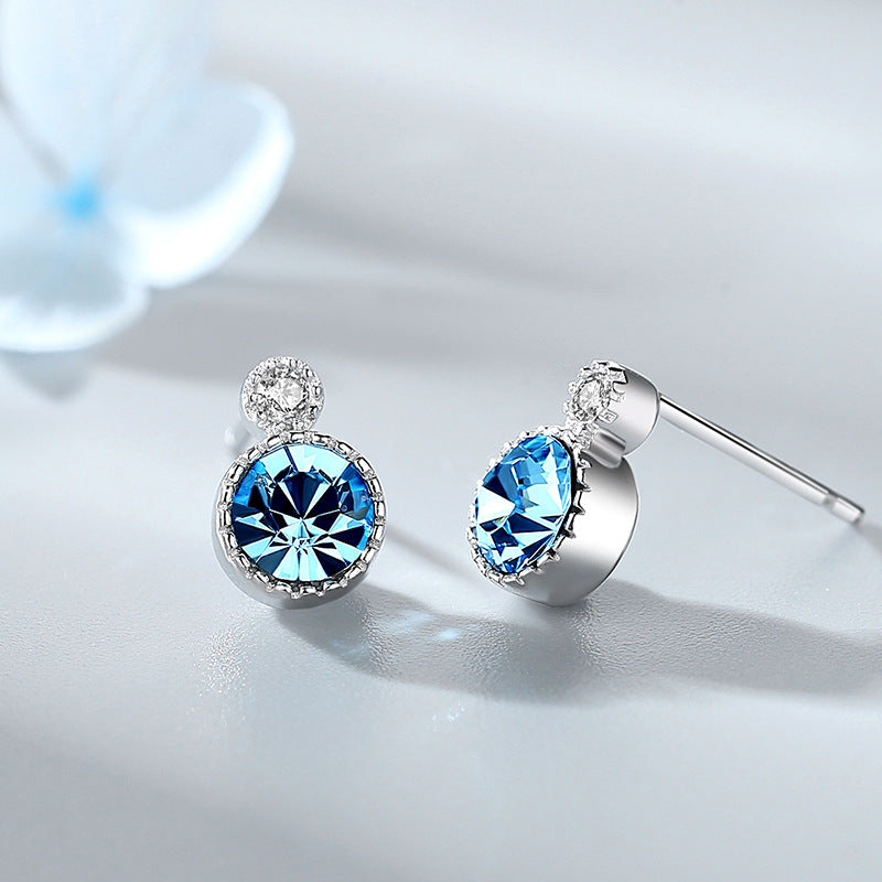 Crystal fashion all-match earrings