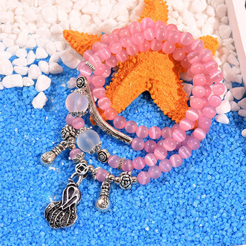 Powder crystal multilayer crystal bracelet