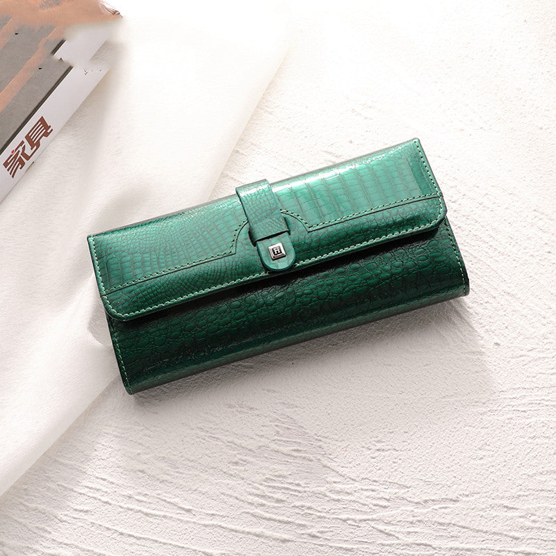 Women's Summer New Bright Leather Wallet