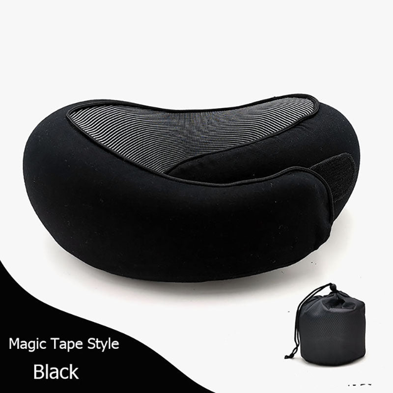 Travel Neck Pillow Non-Deformed Airplane Pillow Travel Neck Cushion Durable U-Shaped Travel Memory Cotton Nap Neck Pillow