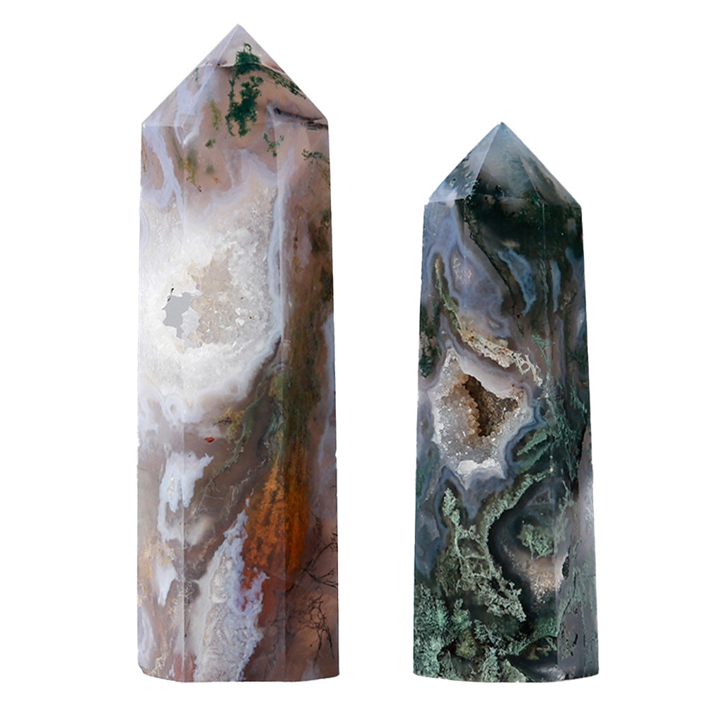 Natural Crystal Single Pointed Column Crystal Agate Column