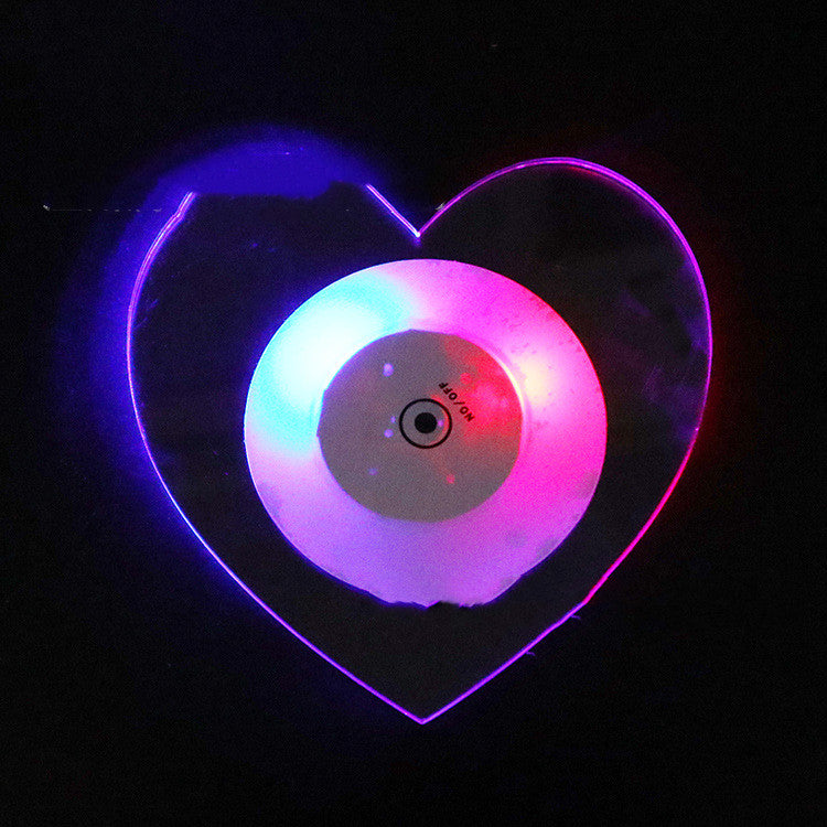 LED Glow Coaster Acrylic Crystal Emitting Luminous