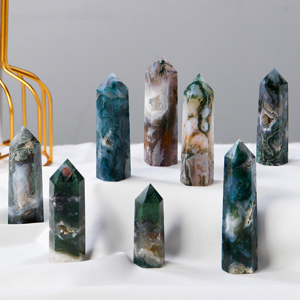 Natural Crystal Single Pointed Column Crystal Agate Column